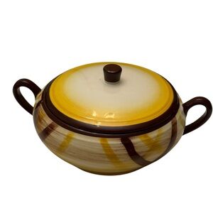 Metlox 2-1/4‎ Qt Vernonware Poppytrail Organdie Round Covered Casserole & Lid
